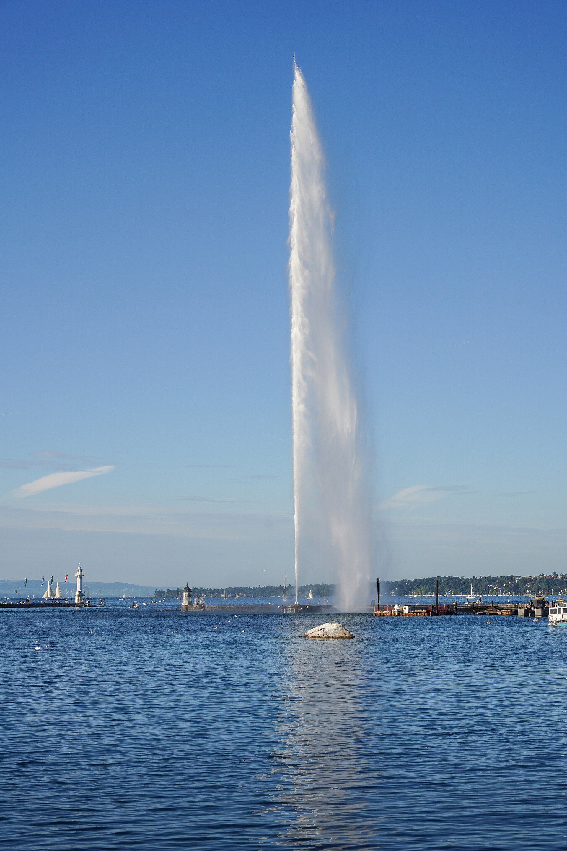 Jet d'Eau de Geneve, embleme de la ville